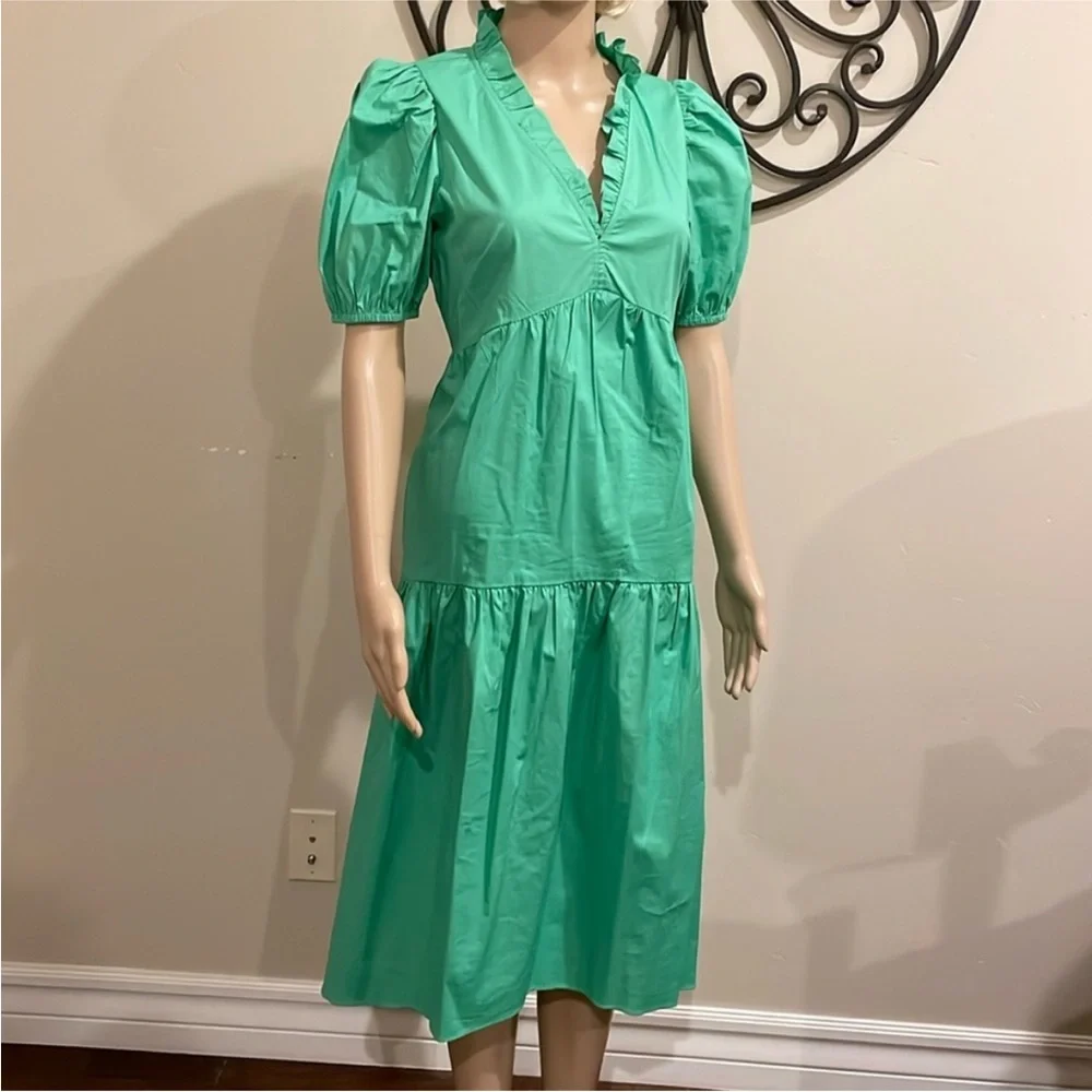 Donna Morgan Green Dress size US 2 - Picture 1 of 7